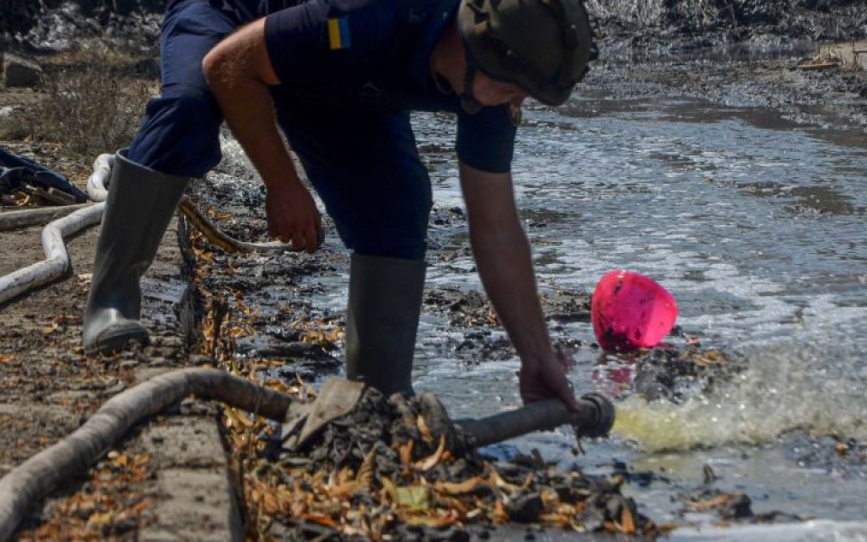 Рівень води в Херсоні