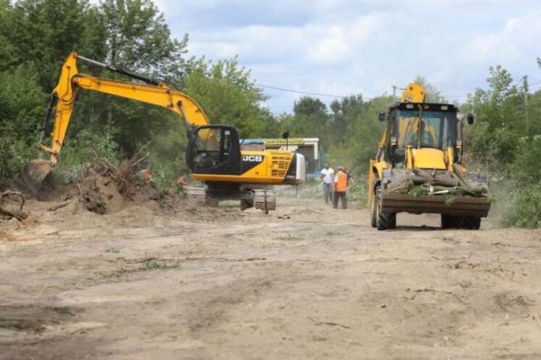 Ремонт дороги до кладовища в Миколаївці