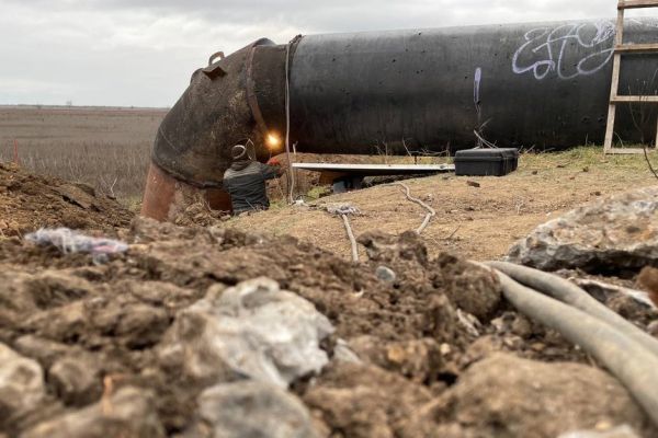 Будівництво водогону в Миколаєві