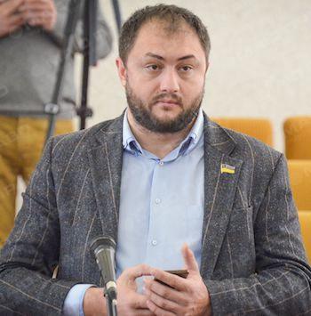 Максим Невенчанный на сессии Николаевского горсовета