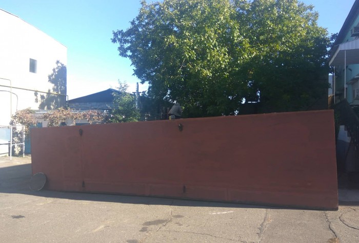 Новые понтоны для моста уже на стадии сборки