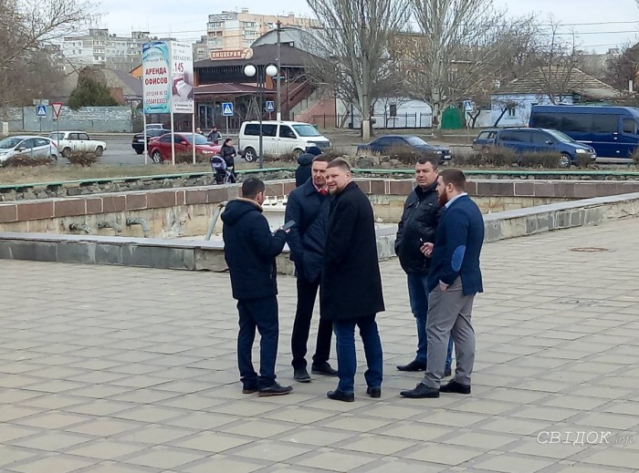 На встрече присутствовали депутаты фракции "Оппоблока" в Николаевском горсовете