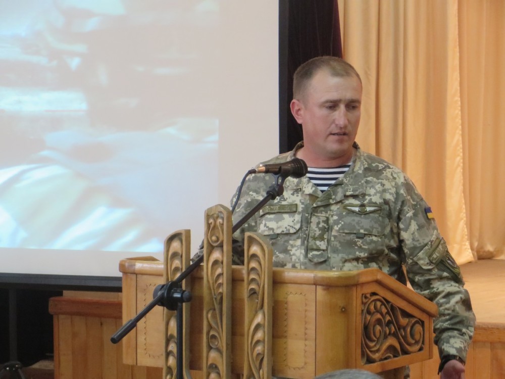 Участник АТО, заместитель командира соединения морской пехоты подполковник Сергей Куз