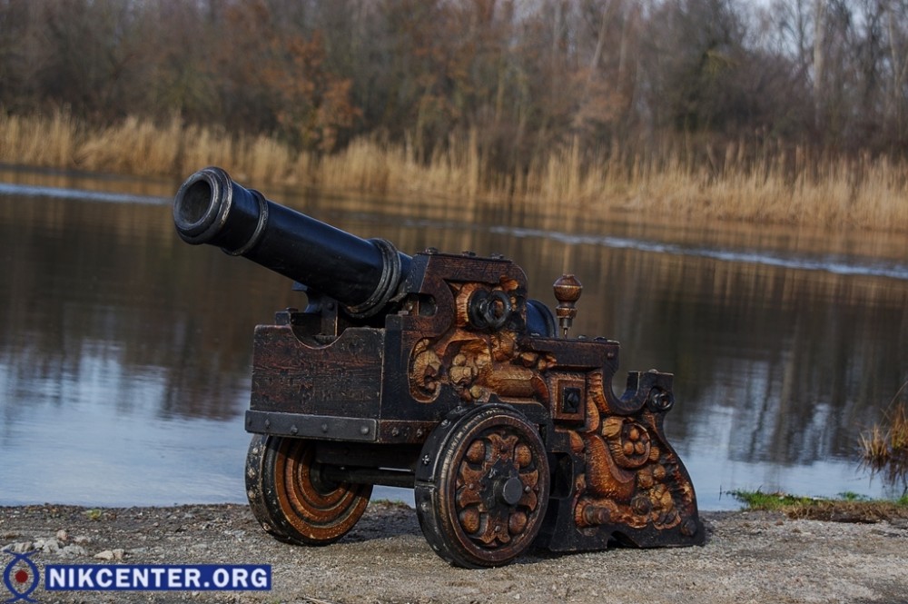 Действующий макет дульнозарядного крепостного оружия 18-го века