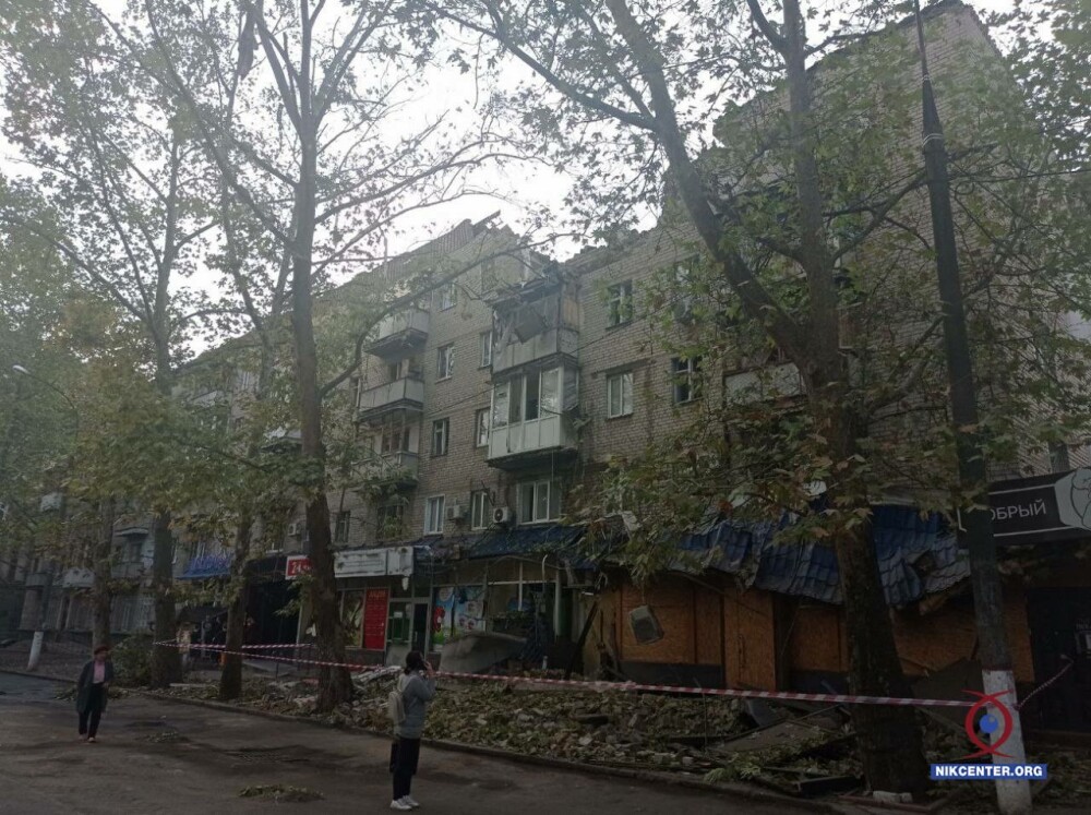 Зруйнований будинок у Миколаєві