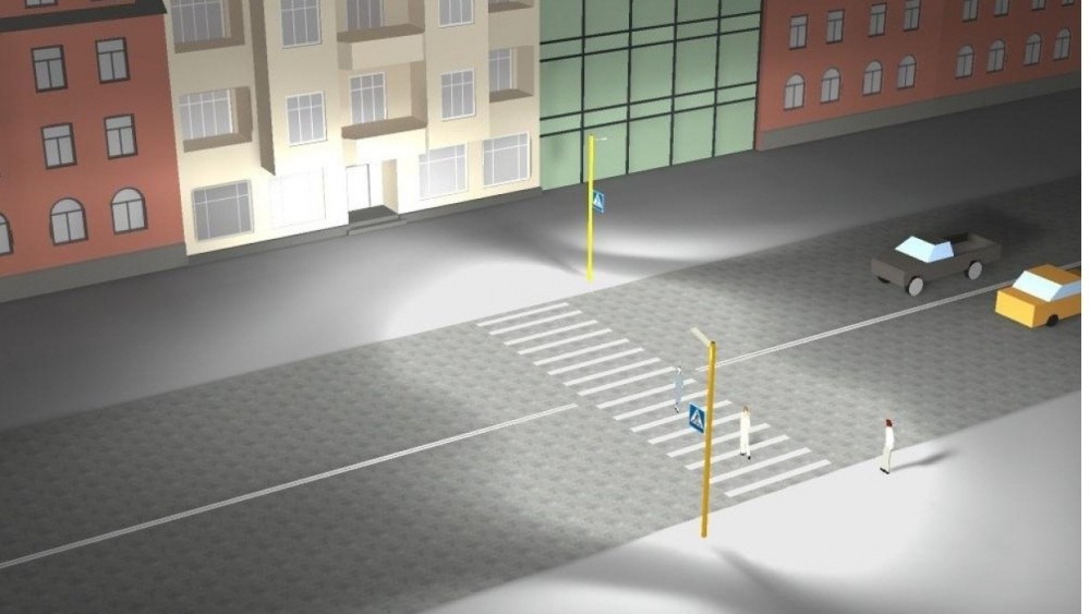 Освещение пешеходных переходов. Фото: citizen.odessa.ua