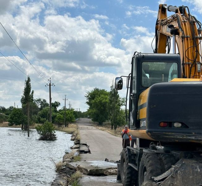 Ремонт проїзду в Снігурівці