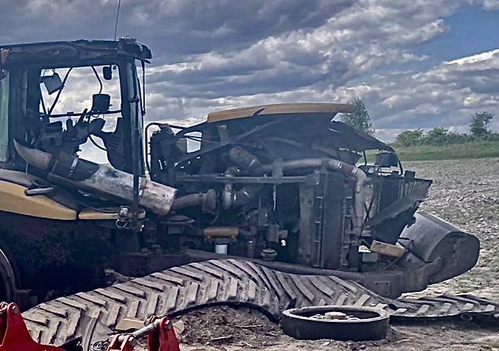 На Миколаївщині підірвався трактор